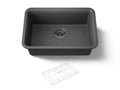 KOHLER K-28000-CM7 Cairn 27-1/2" Undermount Single-Bowl Kitchen Sink - Matte Graphite