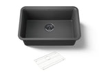 KOHLER K-28000-CM7 Cairn 27-1/2" Undermount Single-Bowl Kitchen Sink - Matte Graphite