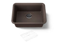 KOHLER K-28001-CM2 Cairn 24-1/2" Undermount Single-Bowl Kitchen Sink - Matte Brown