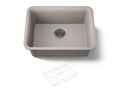KOHLER K-28001-CM3 Cairn 24-1/2" Undermount Single-Bowl Kitchen Sink - Matte Taupe
