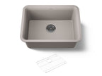 KOHLER K-28001-CM3 Cairn 24-1/2" Undermount Single-Bowl Kitchen Sink - Matte Taupe