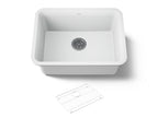 KOHLER K-28001-CM6 Cairn 24-1/2" Undermount Single-Bowl Kitchen Sink - Matte White