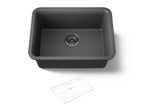 KOHLER K-28001-CM7 Cairn 24-1/2" Undermount Single-Bowl Kitchen Sink - Matte Graphite
