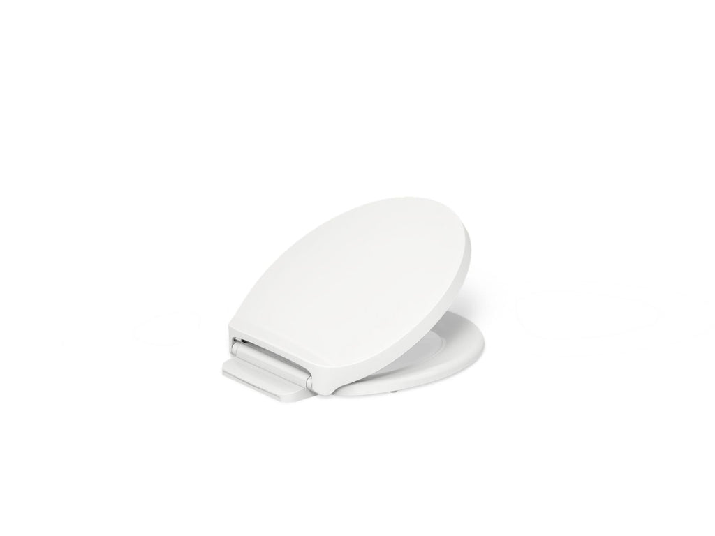 KOHLER K-28005-0 Drift Readylatch Quiet-Close Round-Front Toilet Seat - White