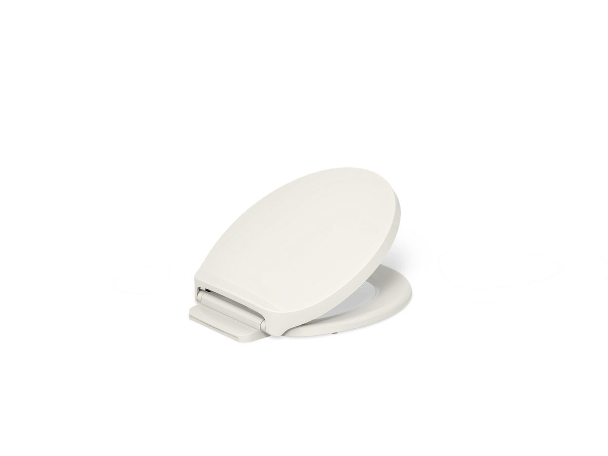 KOHLER K-28005-96 Drift Readylatch Quiet-Close Round-Front Toilet Seat - Biscuit
