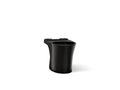 KOHLER K-28121-7 Veil Elongated Toilet Bowl With Skirted Trapway - Black Black