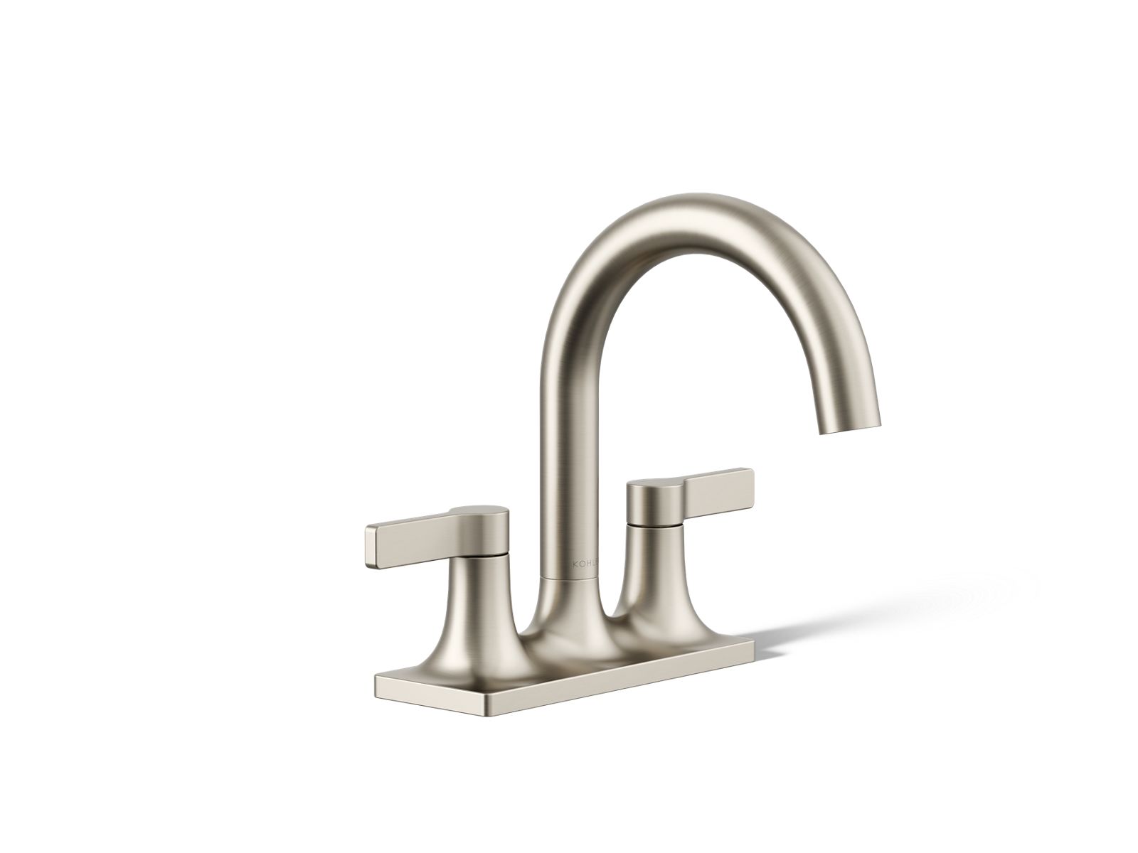 KOHLER K-28124-4-BN Venza Centerset Bathroom Sink Faucet, 1.2 Gpm - Vibrant Brushed Nickel
