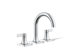 KOHLER K-28125-4-CP Venza Widespread Bathroom Sink Faucet, 1.2 Gpm - Polished Chrome