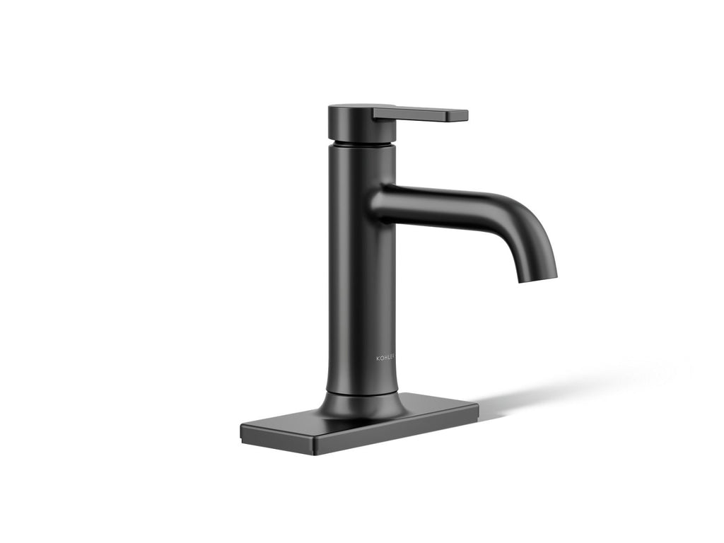 KOHLER K-28126-4-BL Venza Single-Handle Bathroom Sink Faucet, 1.2 Gpm - Matte Black