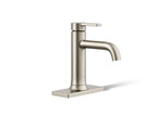 KOHLER K-28126-4-BN Venza Single-Handle Bathroom Sink Faucet, 1.2 Gpm - Vibrant Brushed Nickel