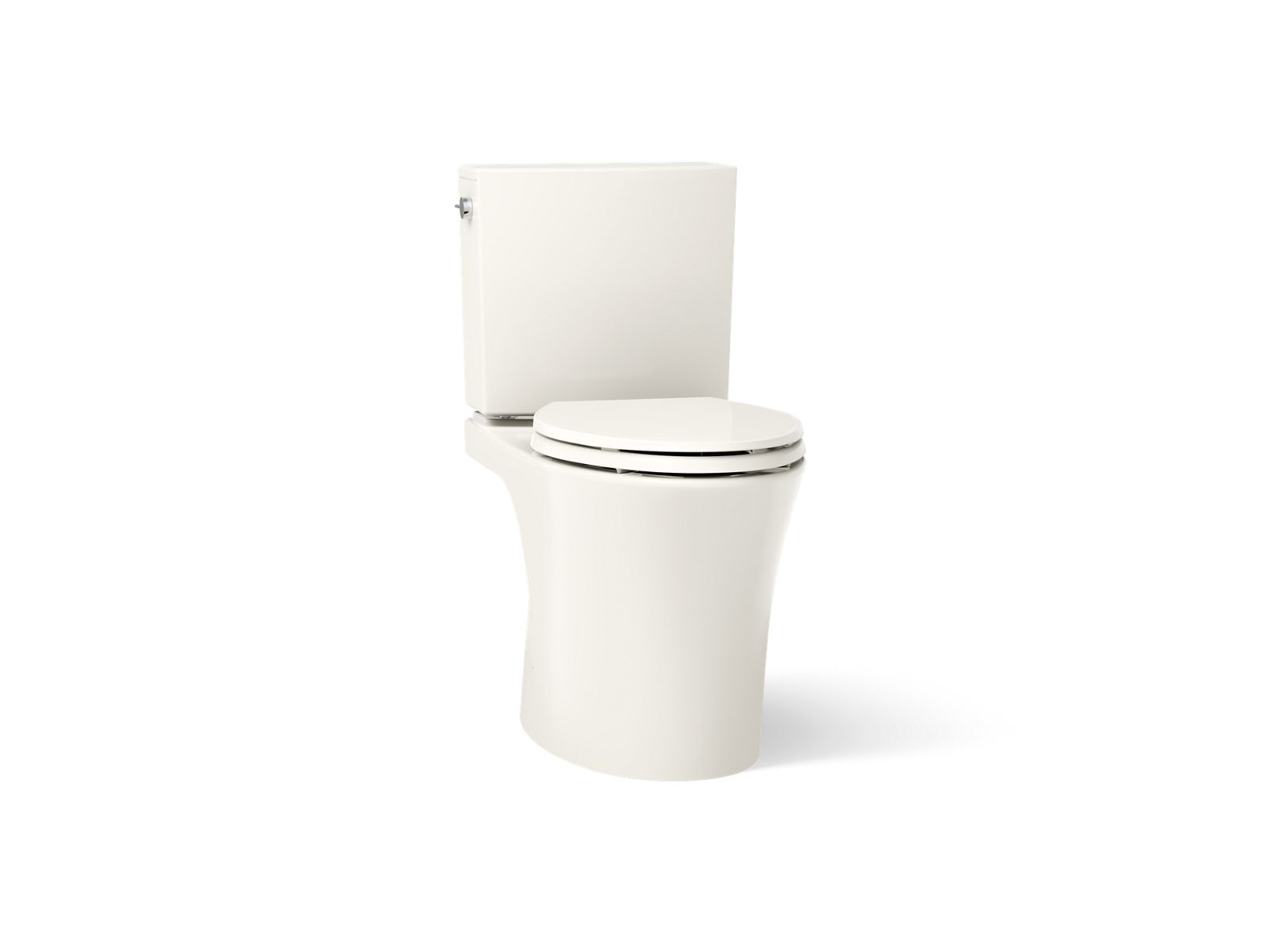KOHLER K-28161-96 Veil Two-Piece Elongated Toilet With Skirted Trapway, 1.28 Gpf - Biscuit