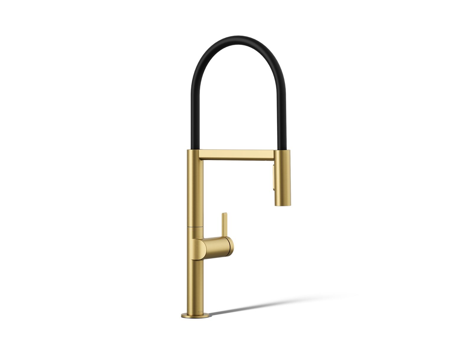 KOHLER K-28267-2MB Components Semi-Professional Kitchen Sink Faucet With Two-Function Sprayhead - Vibrant Brushed Moderne Brass
