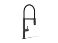 KOHLER K-28267-BL Components Semi-Professional Kitchen Sink Faucet With Two-Function Sprayhead - Matte Black