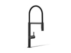 KOHLER K-28267-BL Components Semi-Professional Kitchen Sink Faucet With Two-Function Sprayhead - Matte Black
