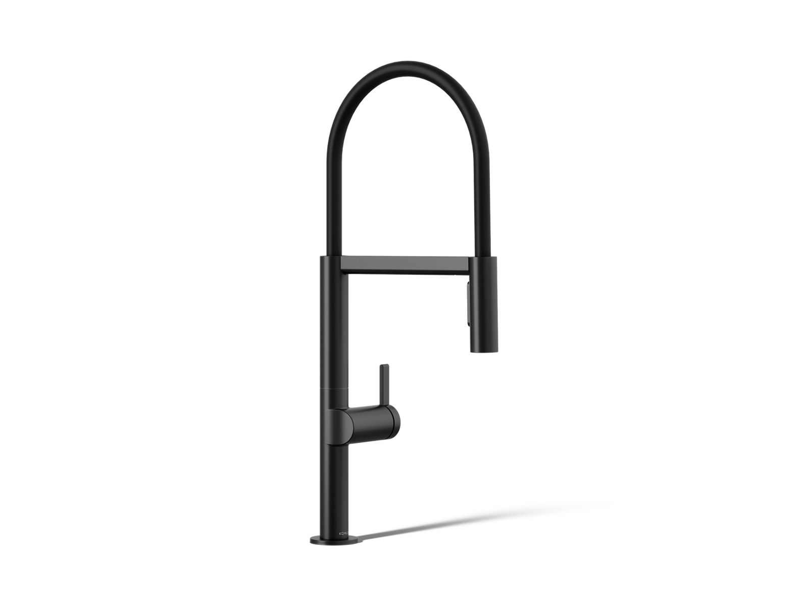 KOHLER K-28267-BL Components Semi-Professional Kitchen Sink Faucet With Two-Function Sprayhead - Matte Black