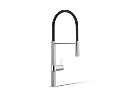 KOHLER K-28267-CP Components Semi-professional kitchen sink faucet with two-function sprayhead - Polished Chrome
