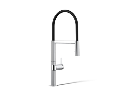 KOHLER K-28267-CP Components Semi-professional kitchen sink faucet with two-function sprayhead - Polished Chrome