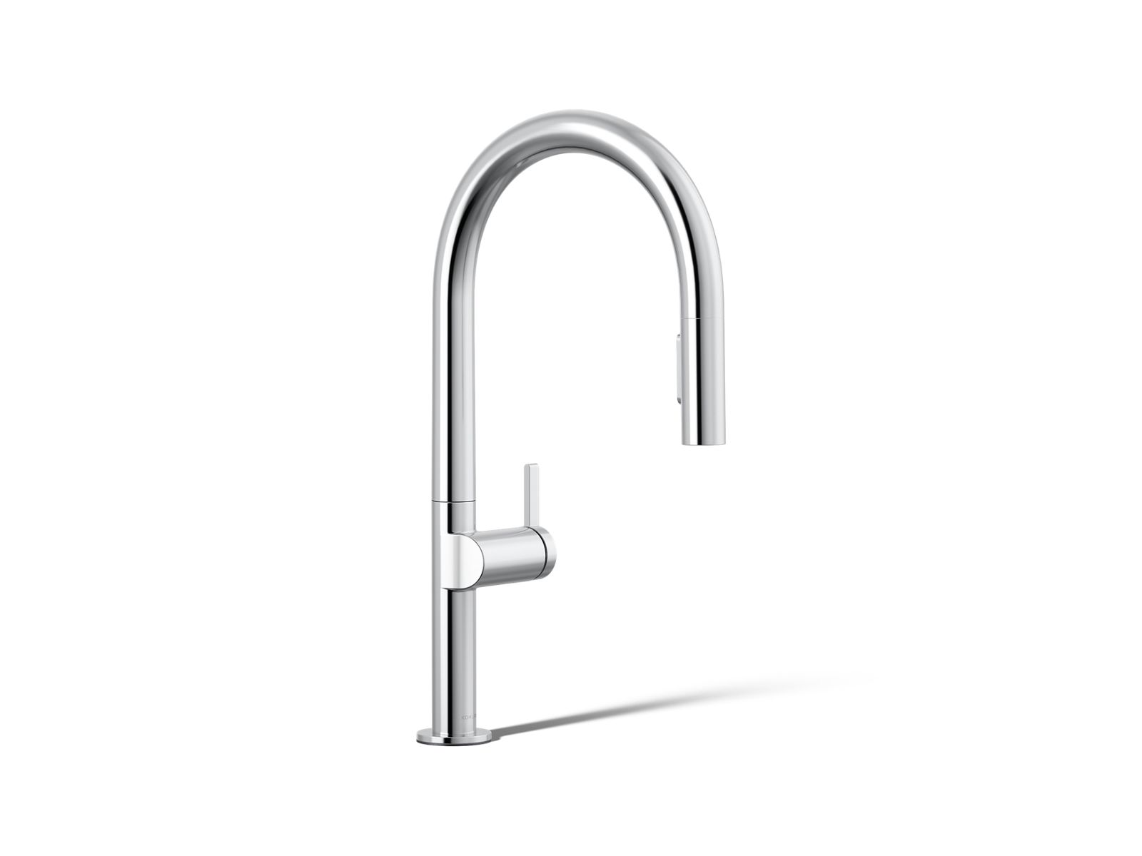 KOHLER K-28268-CP Components Pull-down kitchen sink faucet with two-function sprayhead - Polished Chrome
