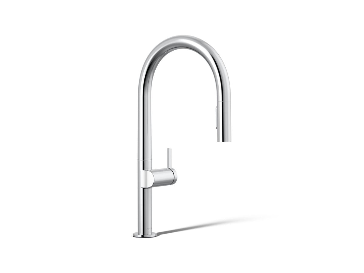 KOHLER K-28268-CP Components Pull-Down Kitchen Sink Faucet With Two-Function Sprayhead - Polished Chrome