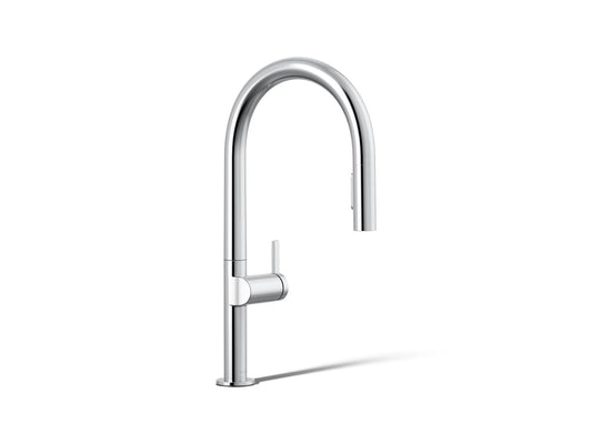 KOHLER K-28268-CP Components Pull-down kitchen sink faucet with two-function sprayhead - Polished Chrome