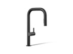 KOHLER K-28269-BL Components Pull-Down Kitchen Sink Faucet With Two-Function Sprayhead - Matte Black