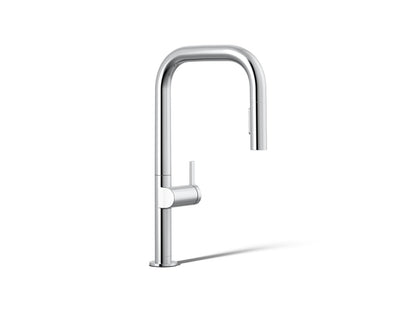 KOHLER K-28269-CP Components Pull-down kitchen sink faucet with two-function sprayhead - Polished Chrome