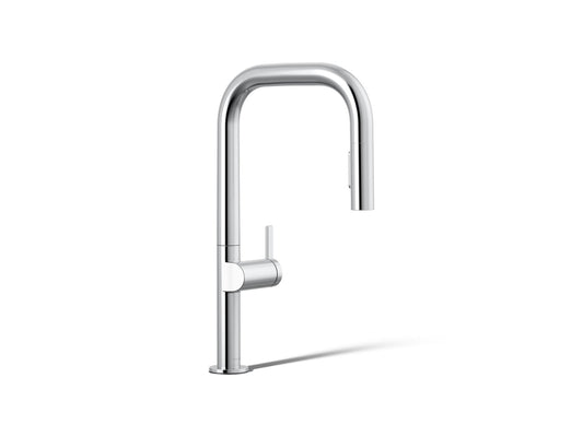 KOHLER K-28269-CP Components Pull-down kitchen sink faucet with two-function sprayhead - Polished Chrome