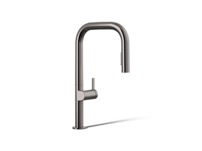 KOHLER K-28269-TT Components Pull-down kitchen sink faucet with two-function sprayhead - Vibrant Titanium