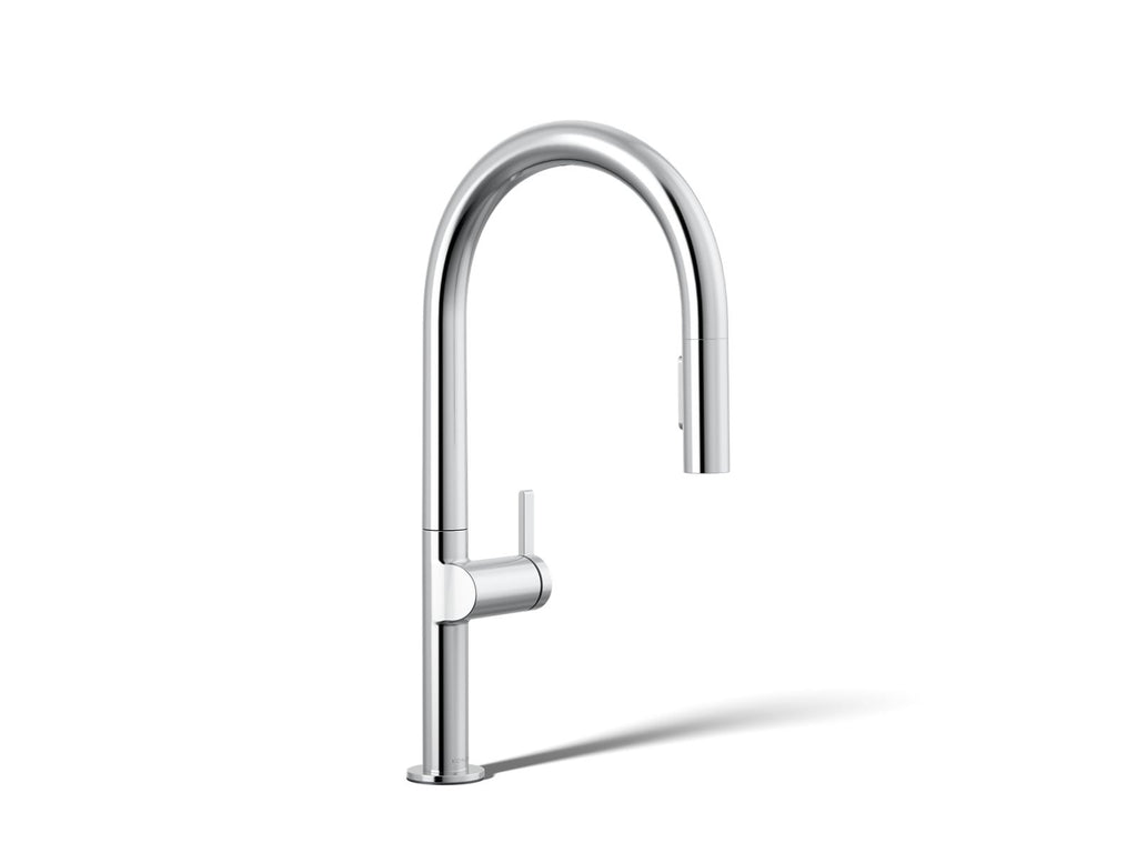 KOHLER K-28270-RT2-CP Components Touchless Pull-Down Kitchen Sink Faucet With Two-Function Sprayhead - Polished Chrome