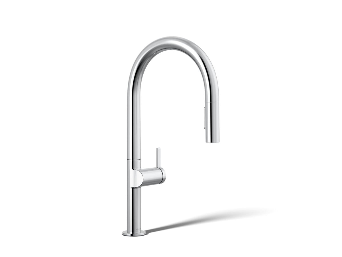 KOHLER K-28270-RT2-CP Components Touchless Pull-Down Kitchen Sink Faucet With Two-Function Sprayhead - Polished Chrome