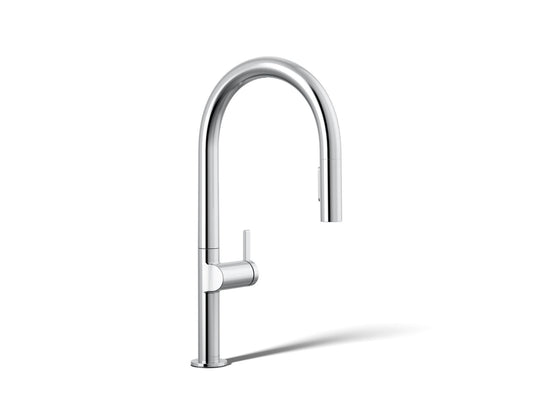 KOHLER K-28270-RT2-CP Components Touchless pull-down kitchen sink faucet with two-function sprayhead - Polished Chrome