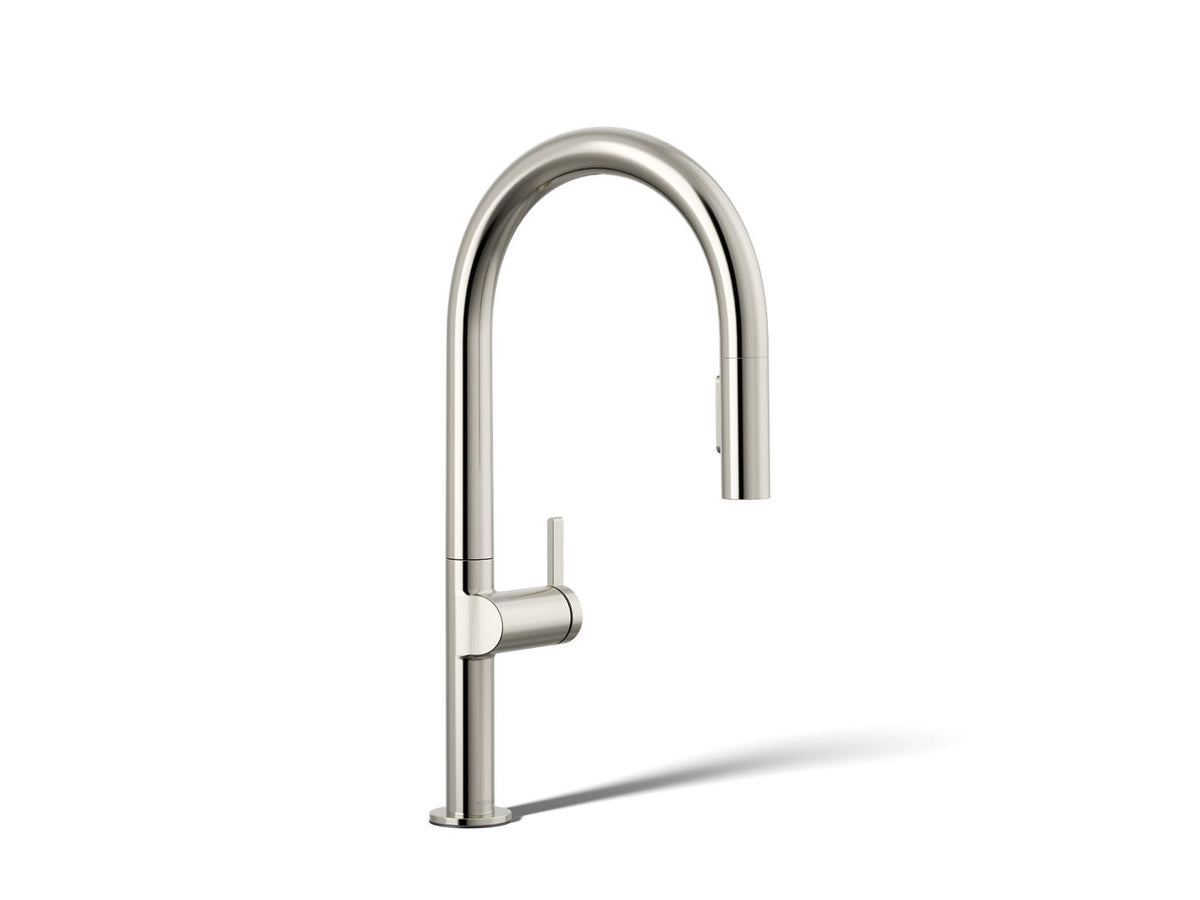 KOHLER K-28270-RT2-SN Components Touchless Pull-Down Kitchen Sink Faucet With Two-Function Sprayhead - Vibrant Polished Nickel