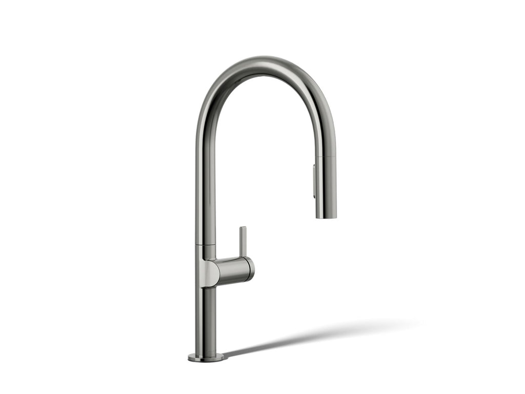KOHLER K-28270-RT2-TT Components Touchless Pull-Down Kitchen Sink Faucet With Two-Function Sprayhead - Vibrant Titanium