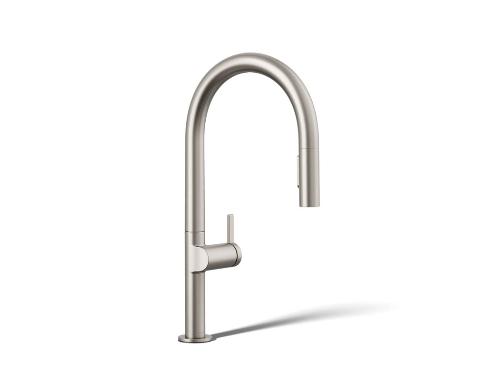 KOHLER K-28270-RT2-VS Components Touchless Pull-Down Kitchen Sink Faucet With Two-Function Sprayhead - Vibrant Stainless