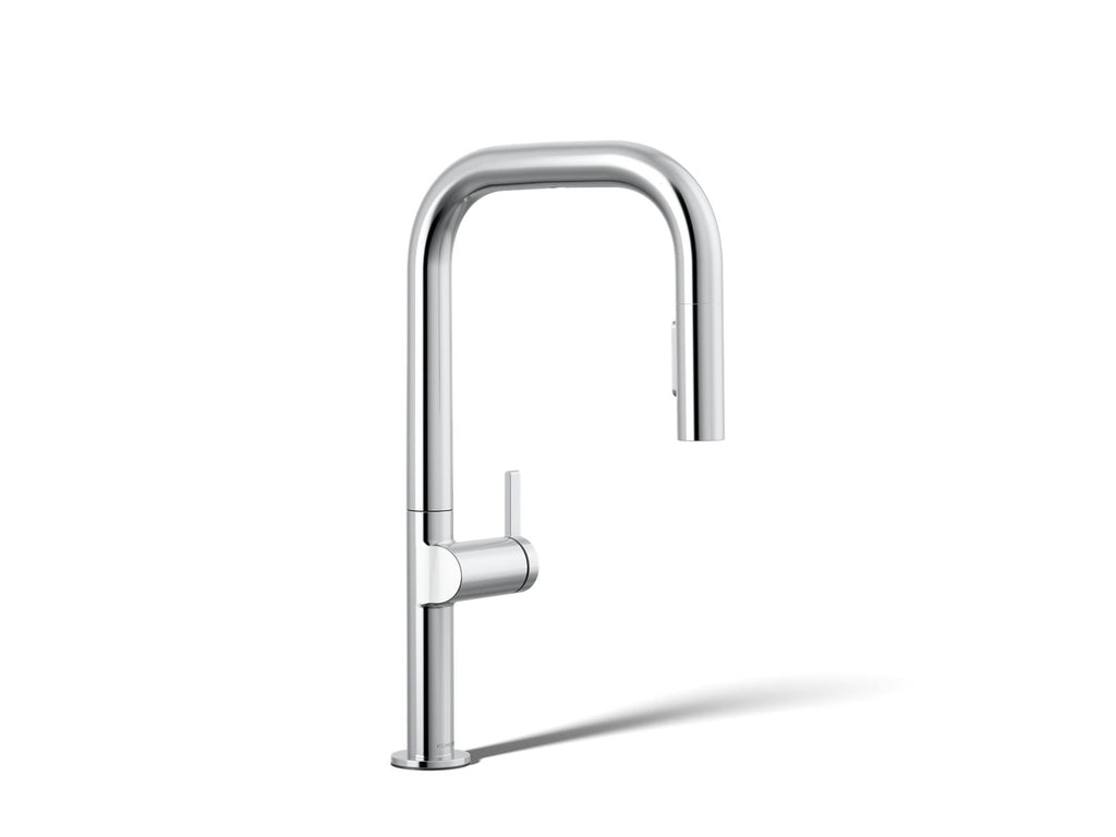 KOHLER K-28271-RT2-CP Components Touchless Pull-Down Kitchen Sink Faucet With Two-Function Sprayhead - Polished Chrome