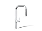 KOHLER K-28271-RT2-CP Components Touchless Pull-Down Kitchen Sink Faucet With Two-Function Sprayhead - Polished Chrome