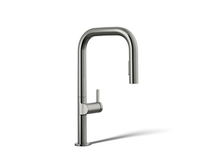 KOHLER K-28271-RT2-TT Components Touchless pull-down kitchen sink faucet with two-function sprayhead - Vibrant Titanium