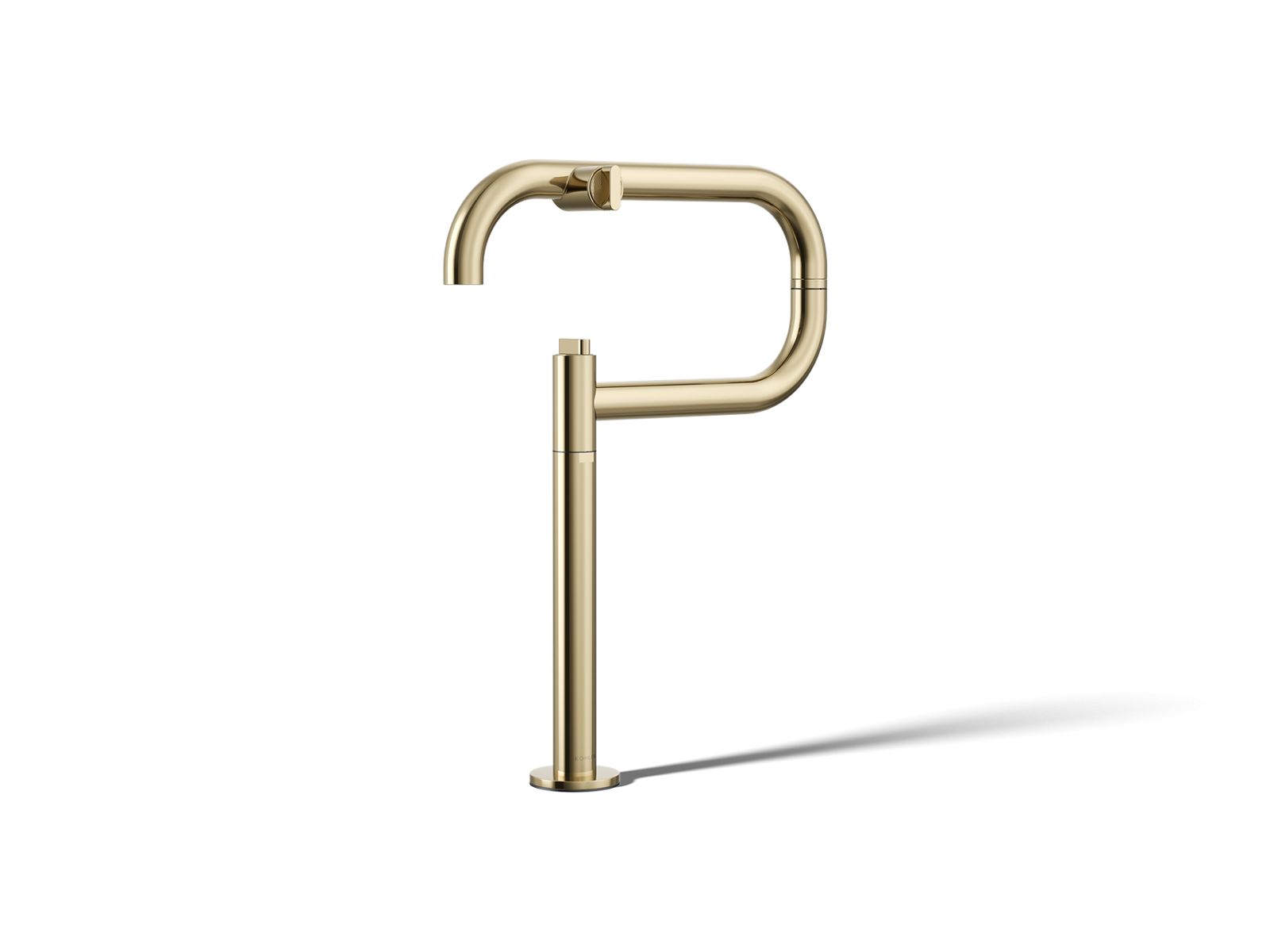 KOHLER K-28275-AF Components Deck-Mount Pot Filler - Vibrant French Gold