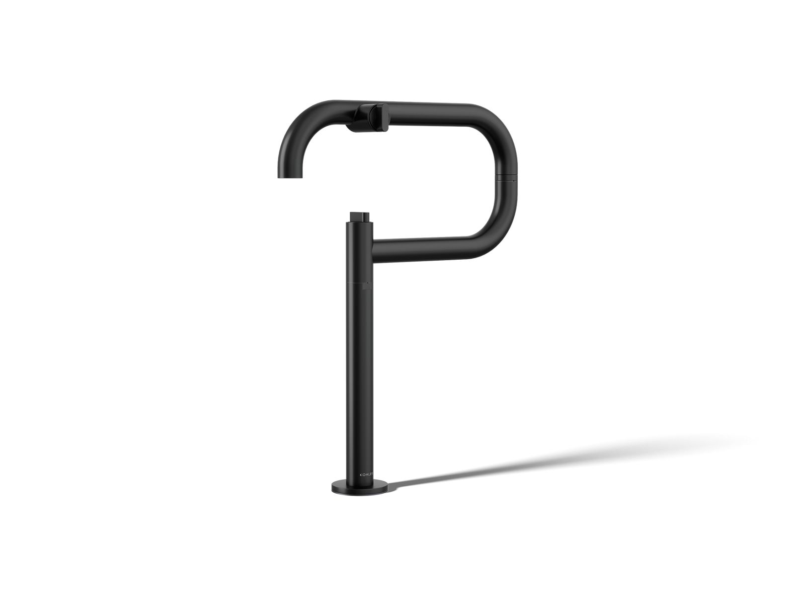 KOHLER K-28275-BL Components Deck-Mount Pot Filler - Matte Black