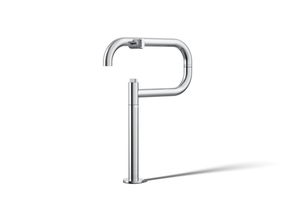 KOHLER K-28275-CP Components Deck-Mount Pot Filler - Polished Chrome