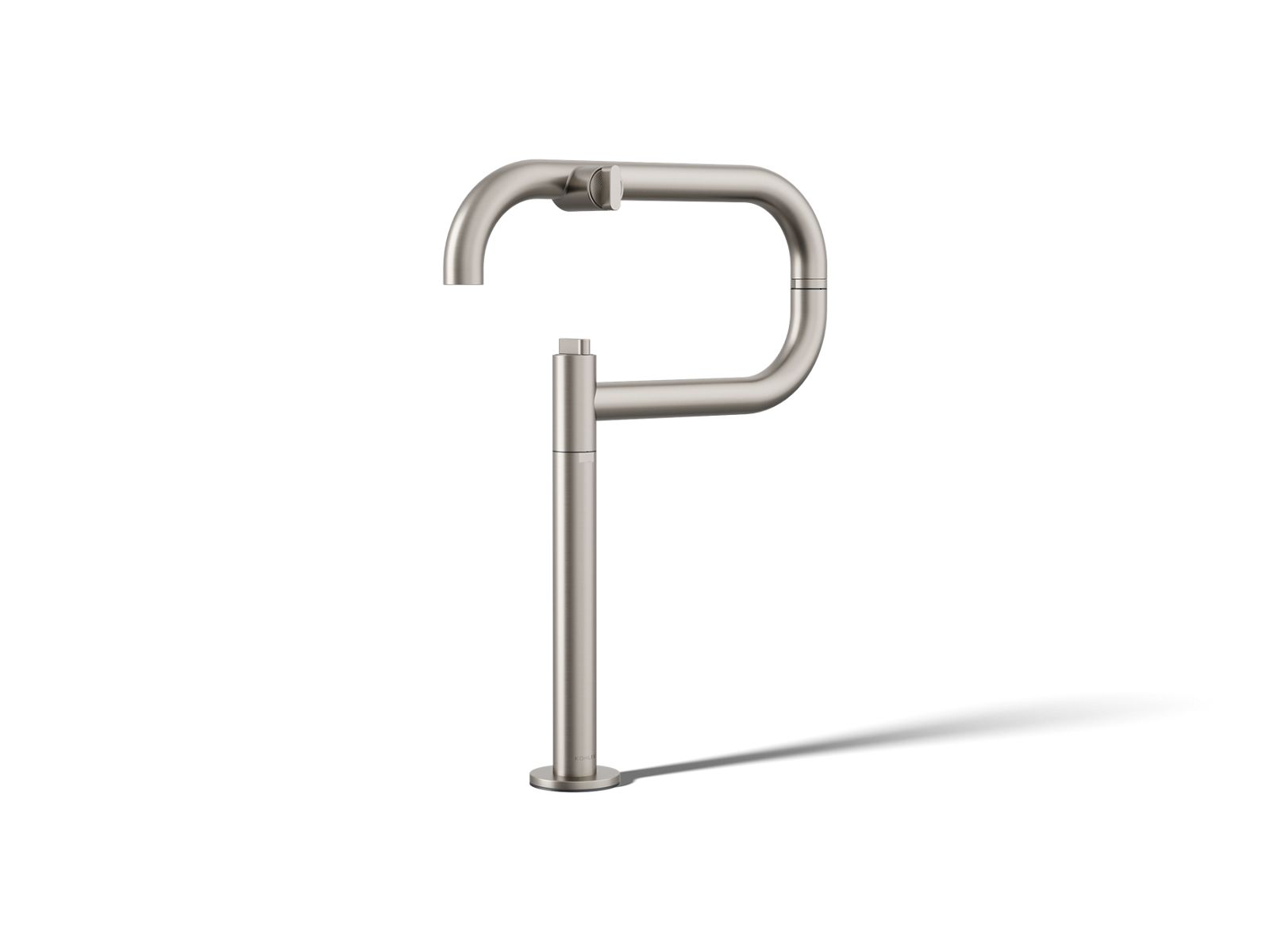 KOHLER K-28275-VS Components Deck-Mount Pot Filler - Vibrant Stainless