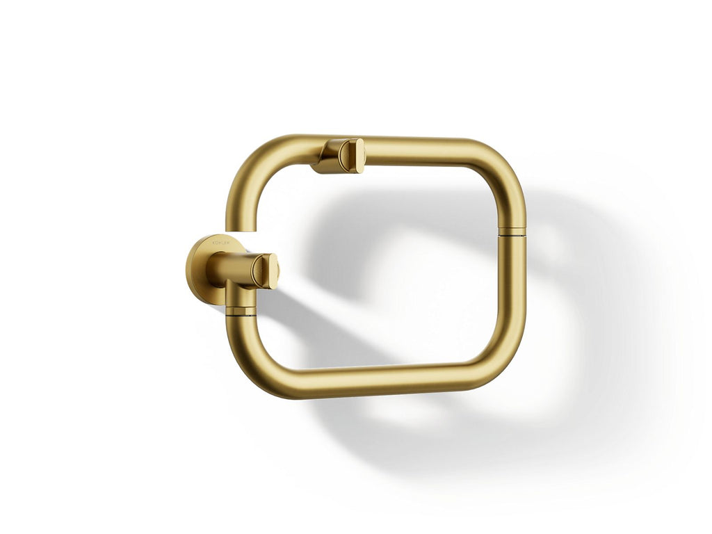 KOHLER K-28276-2MB Components Wall-Mount Pot Filler - Vibrant Brushed Moderne Brass