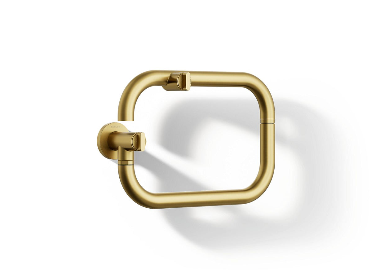 KOHLER K-28276-2MB Components Wall-Mount Pot Filler - Vibrant Brushed Moderne Brass