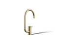 KOHLER K-28277-AF Components Single-Handle Bar Sink Faucet With Two-Function Extended-Reach Spout - Vibrant French Gold