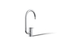 KOHLER K-28277-CP Components Single-Handle Bar Sink Faucet With Two-Function Extended-Reach Spout - Polished Chrome