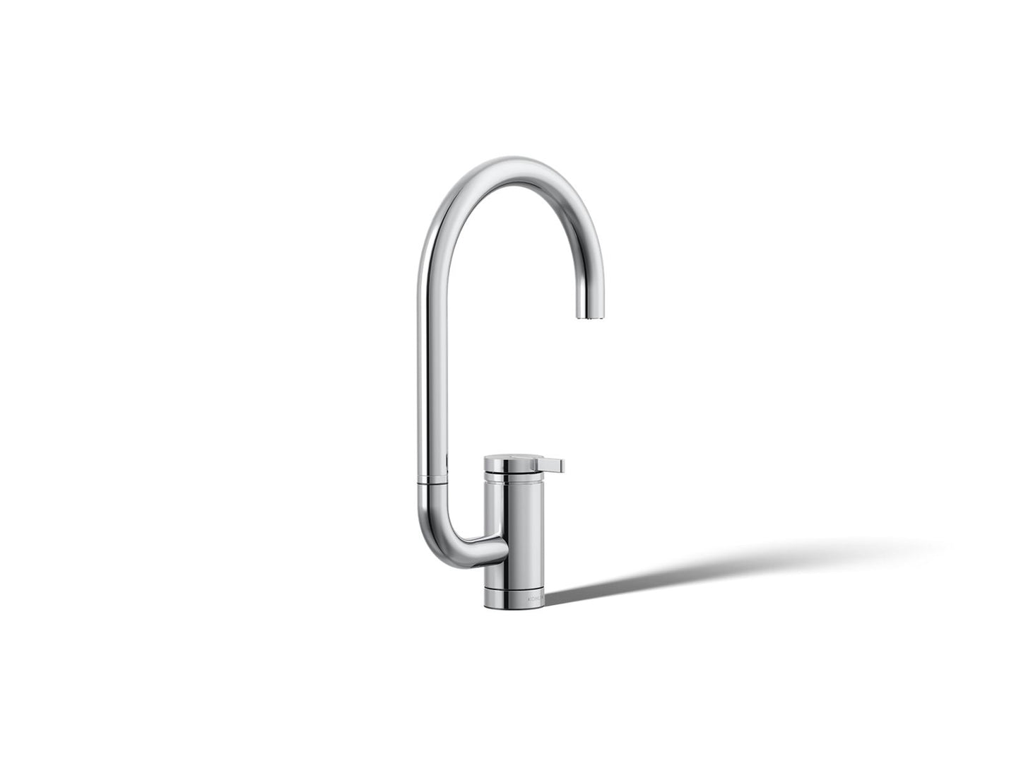 KOHLER K-28277-CP Components Single-handle bar sink faucet with two-function extended-reach spout - Polished Chrome