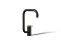 KOHLER K-28290-BMB Components Single-Handle Bar Sink Faucet With Two-Function Extended-Reach Spout - Matte Black With Brushed Moderne Brass