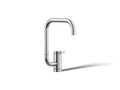 KOHLER K-28290-CP Components Single-Handle Bar Sink Faucet With Two-Function Extended-Reach Spout - Polished Chrome
