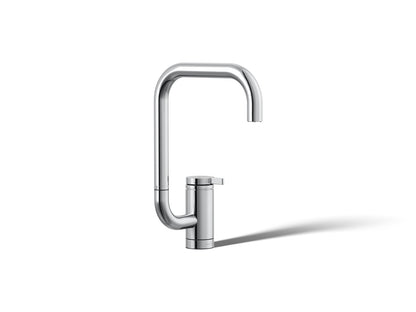 KOHLER K-28290-CP Components Single-handle bar sink faucet with two-function extended-reach spout - Polished Chrome