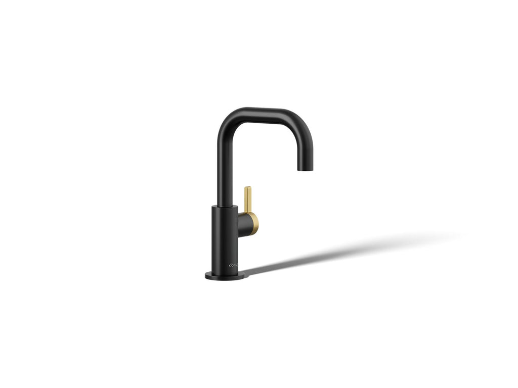 KOHLER K-28292-BMB Components Beverage Faucet - Matte Black With Brushed Moderne Brass